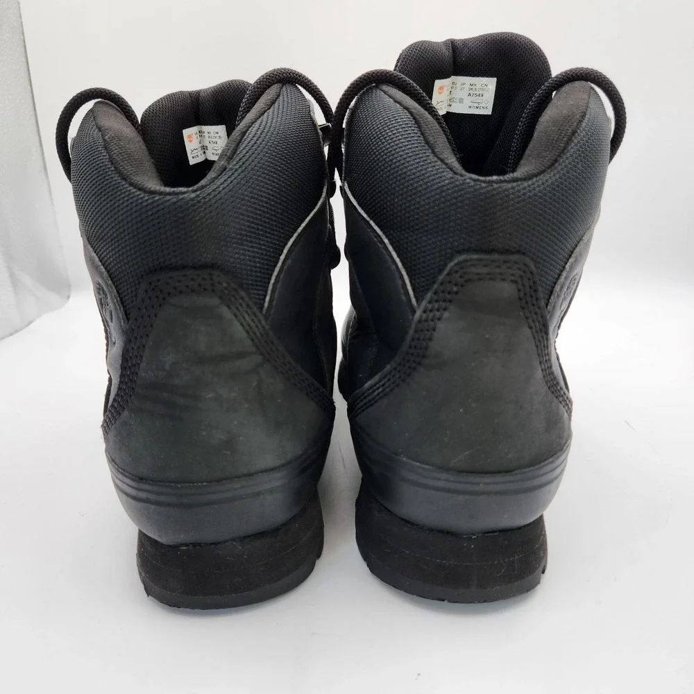 Timberland Euro Hiker F/L Waterproof‎ A2EMT Womens 10 Boot Black Leather Hiking